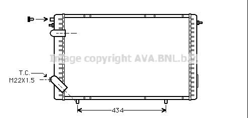 AVA QUALITY COOLING radiatorius, variklio aušinimas RTA2126